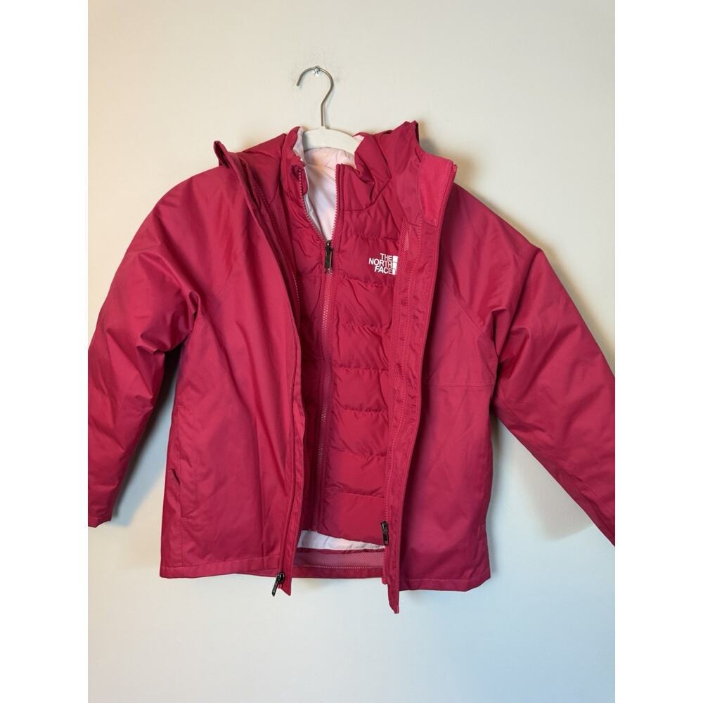 The North Face Perrito 4-N-1 Hooded Jacket - Kids Hot Pink Sz 7/8